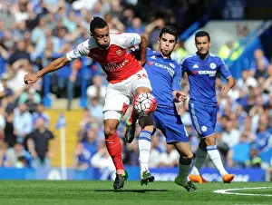 Chelsea V Arsenal 2015-16 Prints: Coquelin vs. Oscar: A Premier League Battle - Chelsea vs. Arsenal (2015-16)
