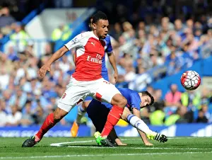 Chelsea V Arsenal 2015-16 Prints: Coquelin vs. Oscar: A Premier League Showdown - Chelsea vs. Arsenal (2015-16)