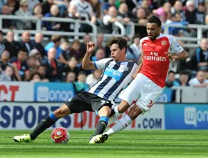 Newcastle United V Arsenal 2015-16 Prints: Coquelin vs Thauvin: A Premier League Battle at Newcastle United