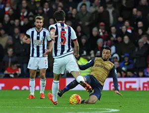 West Bromwich Albion V Arsenal 2015-16 Prints: Coquelin's Crunching Tackle: West Bromwich Albion vs. Arsenal, Premier League 2015-16