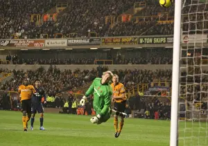 Wolverhampton Wanderers V Arsenal 2009-10 Prints: Craddock's Unfortunate Own Goal: Arsenal Cruises Past Wolves 4-1