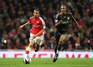 Arsenal V Liverpool - Carling Cup 2009-10 Prints: Craig Eastmond (Arsenal) David Ngog (Liverpool)