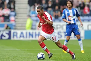 Wigan Athletic V Arsenal 2009-10 Prints: Craig Eastmond (Arsenal). Wigan Athletic 3: 2 Arsenal, FA Barclays Premier League