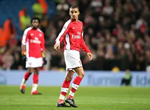 Manchester City V Arsenal - Carling Cup 2009-10 Prints: Craig Eastmond vs Manchester City: Arsenal's Defeat in Carling Cup 5th Round (3-0)