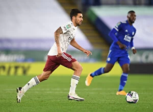 Images Dated 24th September 2020: Dani Ceballos in Action: Leicester City vs Arsenal, Carabao Cup 2020-21