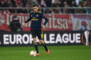Dani Ceballos in Action: Olympiacos vs. Arsenal, UEFA Europa League Round of 32 First Leg