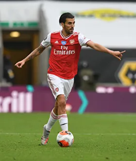 Wolverhampton Wanderers V Arsenal 2019-20 Prints: Dani Ceballos in Action: Wolverhampton Wanderers vs. Arsenal FC, Premier League 2019-2020