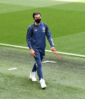 Dani Ceballos Arrival at Brighton & Hove Albion Stadium: Arsenal FC vs. Brighton Premier League Clash (2020)
