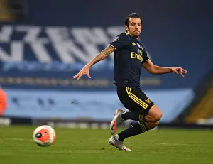 Manchester City V Arsenal 2019-20 Prints: Dani Ceballos of Arsenal Faces Off Against Manchester City in Premier League Showdown