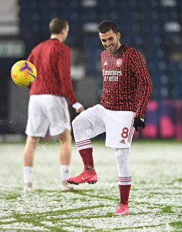 West Bromwich Albion V Arsenal 2020-21 Prints: Dani Ceballos Gears Up: Arsenal vs. West Bromwich Albion, Premier League 2020-21