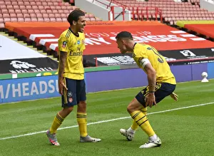 Dani Ceballos and Granit Xhaka Celebrate Arsenal's FA Cup Quarterfinal Goals vs Sheffield United