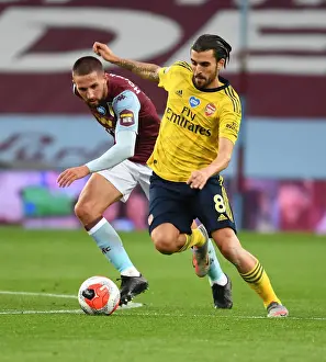 Aston Villa V Arsenal 2019-20 Prints: Dani Ceballos Outmaneuvers Conor Hourihane: Aston Villa vs
