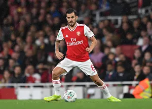 Arsenal V Nottingham Forest Carabao Cup 3rd Rd 2019-20 Prints: Dani Ceballos Showdown: Arsenal vs. Nottingham Forest in the Carabao Cup