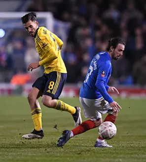 Portsmouth V Arsenal FA Cup 5th Rd 2020 Prints: Dani Ceballos vs. Ryan Williams: FA Cup Fifth Round Clash Between Portsmouth and Arsenal
