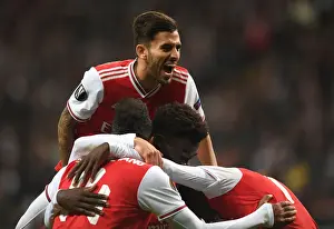 Eintracht Frankfurt V Arsenal 2019-20 Prints: Dani Ceballos's Brace: Arsenal Cruise Past Eintracht Frankfurt in Europa League