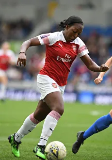 Danielle Carter in Action: Arsenal Women vs. Brighton & Hove Albion Women, FA WSL
