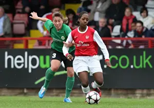 Arsenal Ladies V ZFK Masinac 2010-11 Prints: Danielle Carter (Arsenal) Hristina Sampanidis (ZFK). Arsenal Ladies 9: 0 ZFK Masinac
