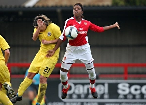 Arsenal Ladies v Sparta Prague 2009-10 Gallery: Danielle Carter (Arsenal) Iva Mocova (Sparta)