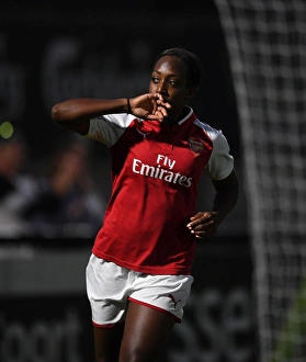 Danielle Carter Scores Arsenal's Third Goal Against Everton Ladies in Pre-Season Friendly