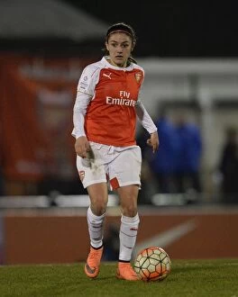 Images Dated 23rd March 2016: Danielle van de Donk in Action: Arsenal Ladies vs. Reading FC Women