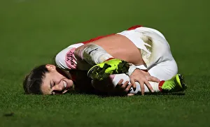Danielle van de Donk in Action for Arsenal Women vs. Birmingham City (FA WSL Continental Tyres Cup)