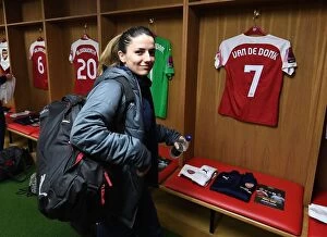 Arsenal v Manchester City - Continental Cup Final 2019 Collection: Danielle van de Donk: Arsenal Star's Pre-Match Focus at FA WSL Continental Cup Final vs Manchester