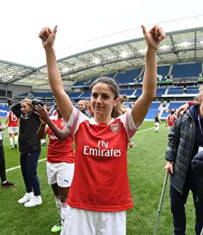 Brighton And Hove Albion Women V Arsenal Women 2018-19 Prints: Danielle van de Donk Celebrates Arsenal's FA WSL Victory over Brighton & Hove Albion Women