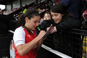 Danielle van de Donk Signing Autographs: Arsenal Ladies vs. Tottenham Hotspur Ladies FA Cup 2017