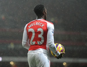 Arsenal V Queens Park Rangers 2014-15 Prints: Danny Welbeck in Action: Arsenal vs. Queens Park Rangers, Premier League 2014-15