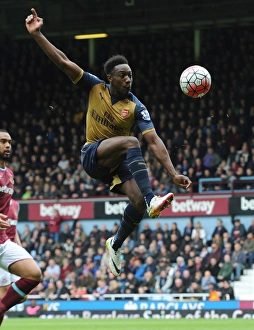 West Ham United V Arsenal 2015-16 Prints: Danny Welbeck in Action: Arsenal vs. West Ham United, Premier League 2015-16