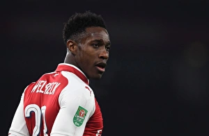 Arsenal V West Ham United - Carabao Cup 2017-18 Prints: Danny Welbeck in Action: Arsenal vs. West Ham United - Carabao Cup Quarterfinal