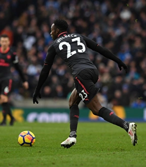 Brighton And Hove Albion V Arsenal 2017-18 Prints: Danny Welbeck in Action: Arsenal vs. Brighton & Hove Albion, Premier League 2017-18