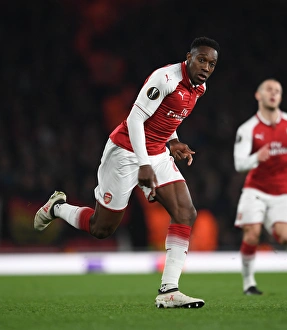 Arsenal V AC Milan 2017-18 Prints: Danny Welbeck in Action: Arsenal vs AC Milan, UEFA Europa League 2018