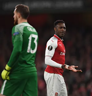 Arsenal V Atletico Madrid 2017-18 Prints: Danny Welbeck in Action: Arsenal vs Atletico Madrid, UEFA Europa League Semi-Final