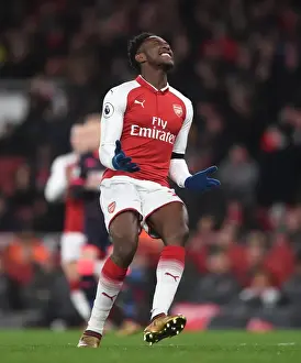 Danny Welbeck in Action: Arsenal vs Huddersfield Town, Premier League 2017-18