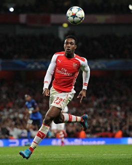 Arsenal V Monaco 2104/15 Prints: Danny Welbeck in Action: Arsenal vs AS Monaco, UEFA Champions League Round of 16