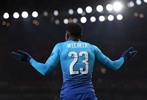 Arsenal V Östersunds FK 2017-18 Prints: Danny Welbeck in Action: Arsenal vs Östersunds FK, Europa League 2017-18