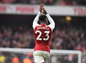 Arsenal V Southampton 2017-18 Prints: Danny Welbeck in Action: Arsenal vs Southampton, Premier League 2017-18