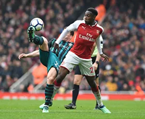 Arsenal V Southampton 2017-18 Prints: Danny Welbeck in Action: Arsenal vs Southampton, Premier League 2017-18