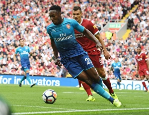Liverpool V Arsenal 2017-18 Prints: Danny Welbeck in Action: Liverpool vs Arsenal, Premier League 2017-18