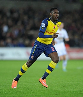 Swansea V Arsenal 2014-15 Prints: Danny Welbeck in Action: Swansea vs Arsenal, Premier League 2014-15