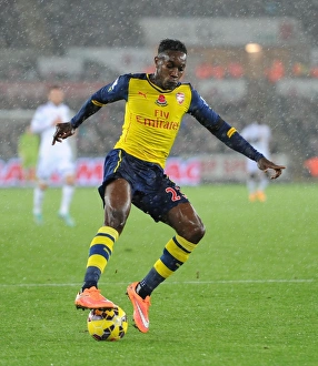 Swansea V Arsenal 2014-15 Prints: Danny Welbeck in Action: Swansea vs Arsenal, Premier League 2014-15