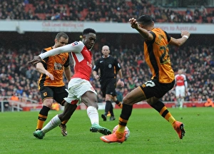 Danny Welbeck (Arsenal) Ahmed Elmohamady (Hull). Arsenal 0:0 Hull City. FA Cup 5th Round Danny Welbeck (Arsenal) Ahmed Elmohamady (Hull). Arsenal 0:0 Hull City. FA Cup 5th Round
