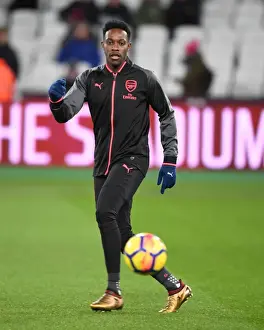 West Ham United V Arsenal 2017-18 Prints: Danny Welbeck: Arsenal Forward Prepares for West Ham United Clash (2017-18)