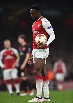 Arsenal V AC Milan 2017-18 Prints: Danny Welbeck Awaits Penalty Kick: Arsenal vs AC Milan, UEFA Europa League 2018