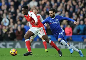 Chelsea V Arsenal 2016-17 Prints: Danny Welbeck Breaks Past Cesc Fabregas: Chelsea vs. Arsenal, Premier League 2016-17