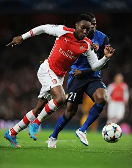 Danny Welbeck Dashes Past Monaco's Wallace: Arsenal vs AS Monaco, UEFA Champions League 2015