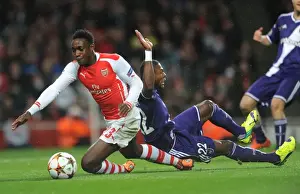 Arsenal V Anderlecht 2014/15 Prints: Danny Welbeck Foul: Arsenal's Penalty Against Anderlecht in 2014 Champions League