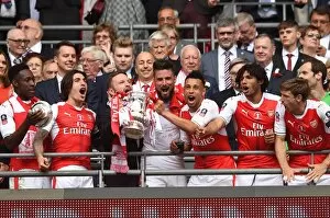 Arsenal v Chelsea - FA Cup Final 2017 Collection: Danny Welbeck, Hector Bellerin, Shkodran Mustafi, Olivier Giroud, Francis Coquelin