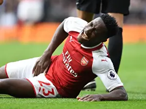 Chelsea V Arsenal 2017-18 Prints: Danny Welbeck Injured: Premier League Showdown Between Chelsea and Arsenal, 2017-18